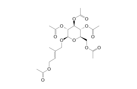 1,4-DIHYDROXY-2-METHYLBUT-2-ENE-1-O-BETA-D-GLUCOPYRANOSIDE-PENTAACETATE