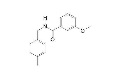 3-Methoxy-N-(4-methylbenzyl)benzamide