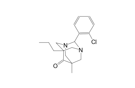 2-(2-chlorophenyl)-5-methyl-7-propyl-1,3-diazatricyclo[3.3.1.1~3,7~]decan-6-one