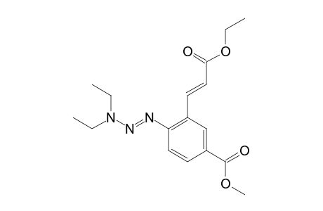 METHYL-3-(ETHOXYCARBONYLETHENYL)-4-[(DIETHYLAMINO)-DIAZENYL]-BENZOATE