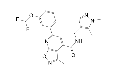 isoxazolo[5,4-b]pyridine-4-carboxamide, 6-[3-(difluoromethoxy)phenyl]-N-[(1,5-dimethyl-1H-pyrazol-4-yl)methyl]-3-methyl-