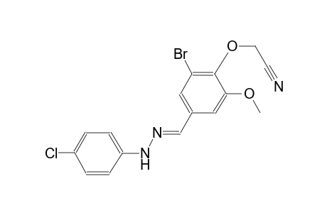 (2-bromo-4-{(E)-[(4-chlorophenyl)hydrazono]methyl}-6-methoxyphenoxy)acetonitrile