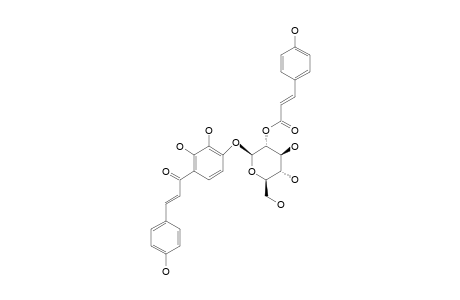 4'-O-BETA-D-(2''-P-COUMAROYL)-GLUCOPYRANOSYL-4,2',3'-TRIHYDROXYCHALCONE