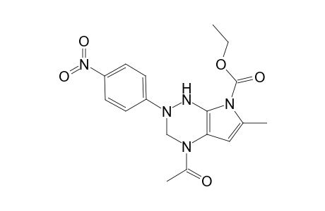(3aR,7aR)-7-Acetyl-2-methyl-5-(4-nitro-phenyl)-3a,4,7,7a-tetrahydro-1H-1,4,6,7-tetraaza-indene-3-carboxylic acid ethyl ester