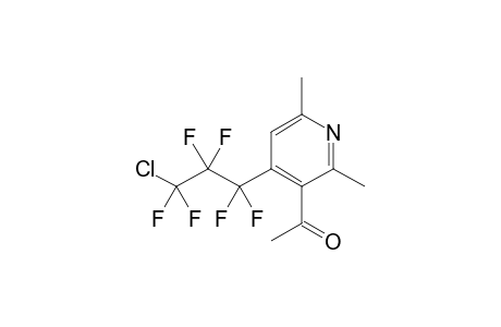 1-[4-(3-chloro-1,1,2,2,3,3-hexafluoro-propyl)-2,6-dimethyl-3-pyridyl]ethanone