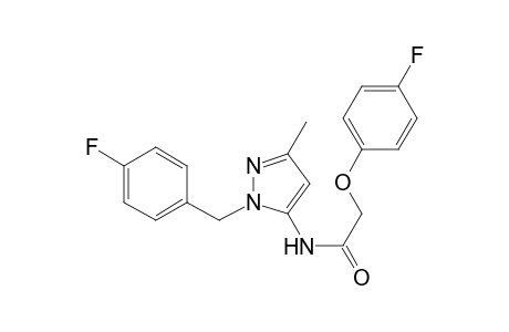 Acetamide, 2-(4-fluorophenoxy)-N-[1-[(4-fluorophenyl)methyl]-3-methyl-1H-pyrazol-5-yl]-