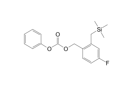 4-FLUORO-2-[(TRIMETHYLSILYL)-METHYL]-BENZYL-PHENYLCARBONATE