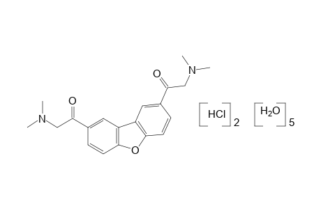 2,8-bis(N,N-dimethylglycyl)dibenzofuran, dihydrochloride, pentahydrate