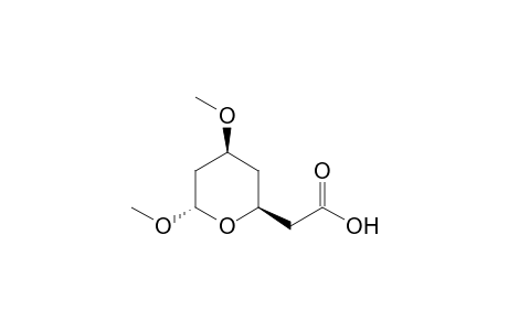 2-[(2S,4S,6S)-4,6-dimethoxy-2-oxanyl]acetic acid