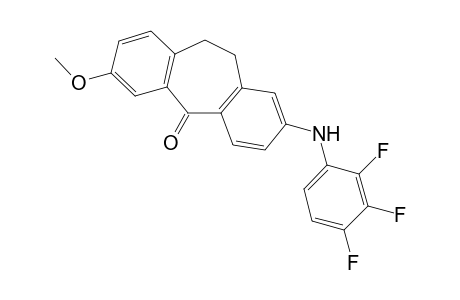 7-Methoxy-2-(2,3,4-trifluorophenylamino)-10,11-dihydro-dibenzo[a,d]cycloheptene-5-one