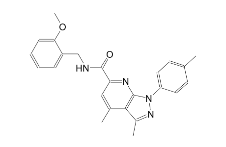 1H-pyrazolo[3,4-b]pyridine-6-carboxamide, N-[(2-methoxyphenyl)methyl]-3,4-dimethyl-1-(4-methylphenyl)-
