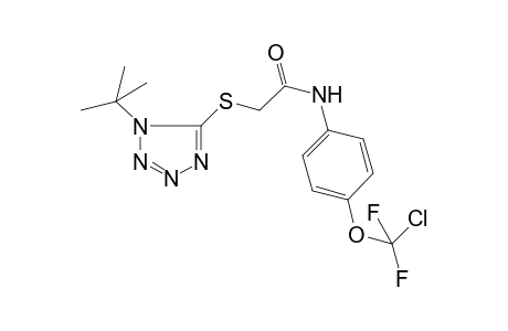 2-(1-tert-butyltetrazol-5-yl)sulfanyl-N-[4-[chloro(difluoro)methoxy]phenyl]acetamide