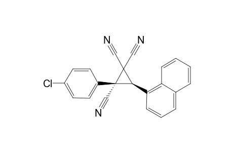 (2R,3S)-2-(4-Chlorophenyl)-3-(naphthalen-1-yl)cyclopropane-1,1,2-tricarbonitrile