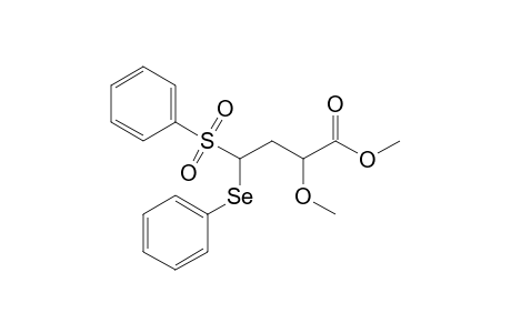 Methyl 2-methoxy-4-(phenylseleno)-4-phenylsulfonylbutyrate