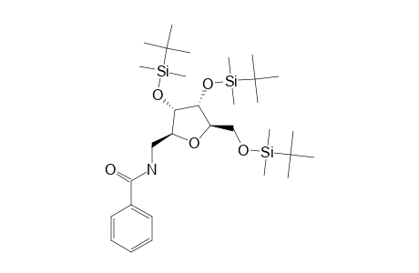 1-BENZAMIDO-2,5-ANHYDRO-1-DEOXY-3,4,6-O-TRIS-[(TERT.-BUTYL)-DIMETHYLSILYL]-D-ALLITOL