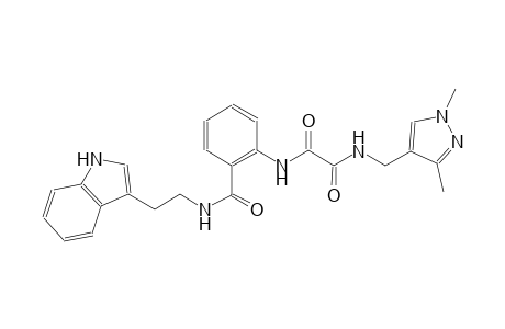 ethanediamide, N~1~-[(1,3-dimethyl-1H-pyrazol-4-yl)methyl]-N~2~-[2-[[[2-(1H-indol-3-yl)ethyl]amino]carbonyl]phenyl]-