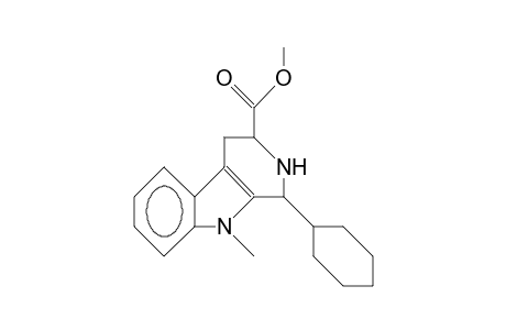 trans-(3-Methoxycarbonyl-9-methyl-1,2,3,4-tetrahydro-9H-pyrido[3,4-B]indol-1-yl)-cyclohexane