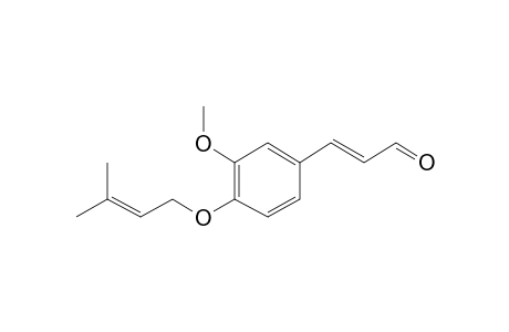 (E)-3-[3-methoxy-4-(3-methylbut-2-enoxy)phenyl]-2-propenal