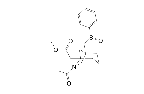 1-[(Phenylsulfinyl)methyl)-5-[(ethoxycarbonyl)methyl]-6-acetyl-6-azabicyclo[3.2.1]octane