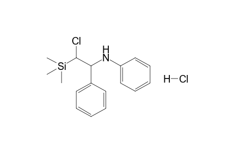 2-Anilino-1-chloro-2-phenyl-1-trimethylsilylethane hydrochloride