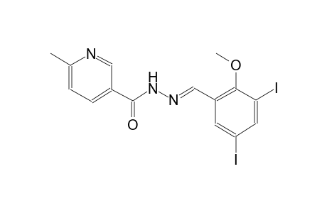 3-pyridinecarboxylic acid, 6-methyl-, 2-[(E)-(3,5-diiodo-2-methoxyphenyl)methylidene]hydrazide