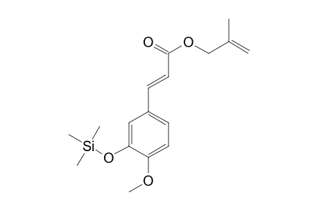 (E)-3-(4-methoxy-3-trimethylsilyloxy-phenyl)acrylic acid 2-methylallyl ester