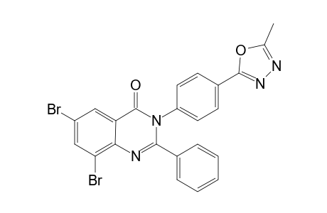 2-Phenyl-6,8-dibromo-3-[4-(5-methyl-1,3,4-oxadiazol-2-yl)phenyl]-2-phenylquinazolin-4(3H)-one