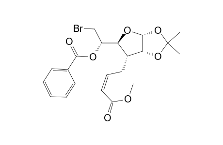 5-O-Benzoyl-6-bromo-3,6-dideoxy-1,2-O-isopropylidene-3-C-[(Z)-(methoxycarbonyl)-2-propenyl]-.alpha.-D-allofuranose