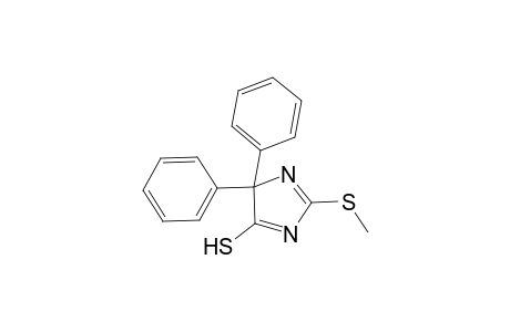4H-Imidazole-4-thione, 1,5-dihydro-2-(methylthio)-5,5-diphenyl-