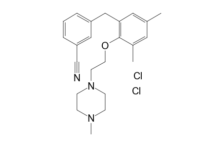 3-(3,5-Dimethyl-2-(2-(4-methylpiperazin-1-yl)ethoxy)benzyl)benzonitrile dihydrochloride