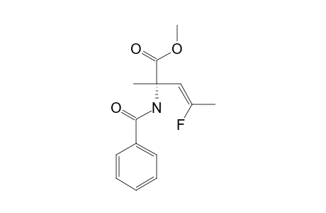 (+/-)-(3-Z)-METHYL-N-BENZOYL-4-FLUORO-2-METHYL-3,4-DEHYDRO-NORVALINATE