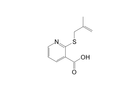 2-metallylsulfanylnicotinic acid
