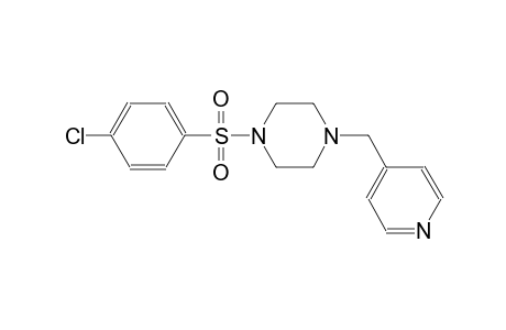 1-[(4-chlorophenyl)sulfonyl]-4-(4-pyridinylmethyl)piperazine