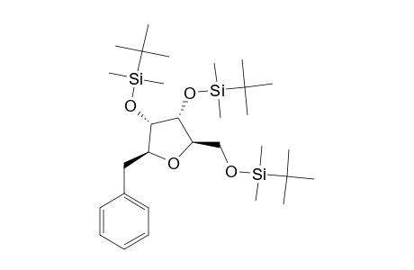 1-BETA-BENZYL-2,3,5-TRI-O-(TERT.-BUTYLDIMETHYLSILYL)-1-DEOXY-D-RIBOFURANOSIDE
