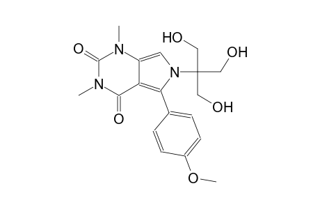6-[2-hydroxy-1,1-bis(hydroxymethyl)ethyl]-5-(4-methoxyphenyl)-1,3-dimethyl-1H-pyrrolo[3,4-d]pyrimidine-2,4(3H,6H)-dione
