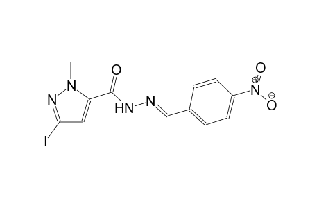 3-iodo-1-methyl-N'-[(E)-(4-nitrophenyl)methylidene]-1H-pyrazole-5-carbohydrazide