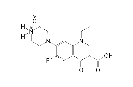 piperazinium, 1-(3-carboxy-1-ethyl-6-fluoro-1,4-dihydro-4-oxo-7-quinolinyl)-, chloride