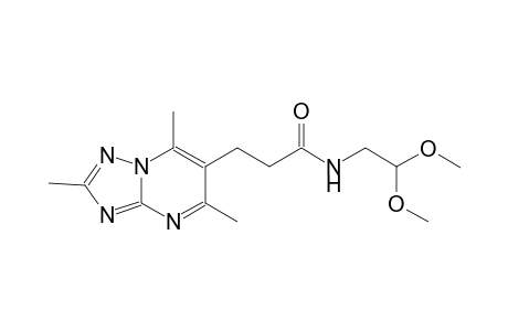 [1,2,4]triazolo[1,5-a]pyrimidine-6-propanamide, N-(2,2-dimethoxyethyl)-2,5,7-trimethyl-