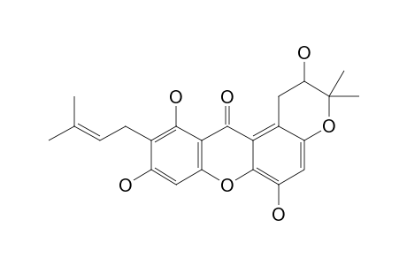 GARCIMANGOSONE-C;1,3,5,2,2-TETRAHYDROXY-2-ISOPRENYL-6',6'-DIMETHYLDIHYDROPYRANO-(2',3':7,8)-XANTHONE