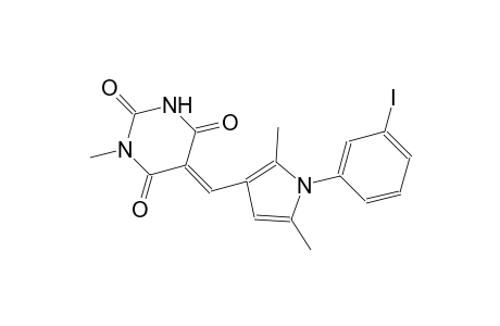 (5E)-5-{[1-(3-iodophenyl)-2,5-dimethyl-1H-pyrrol-3-yl]methylene}-1-methyl-2,4,6(1H,3H,5H)-pyrimidinetrione