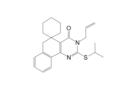 3-allyl-2-(isopropylthio)-3H-spiro[benzo[h]quinazoline-5,1'-cyclohexan]-4(6H)-one