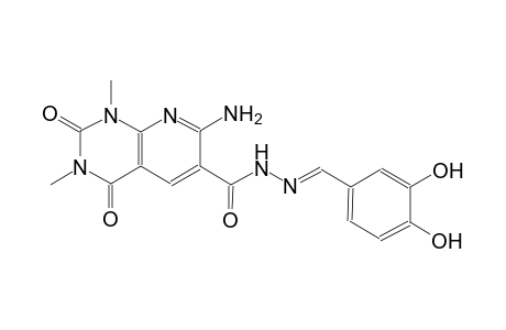 pyrido[2,3-d]pyrimidine-6-carboxylic acid, 7-amino-1,2,3,4-tetrahydro-1,3-dimethyl-2,4-dioxo-, 2-[(E)-(3,4-dihydroxyphenyl)methylidene]hydrazide
