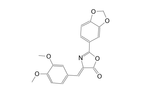 5(4H)-oxazolone, 2-(1,3-benzodioxol-5-yl)-4-[(3,4-dimethoxyphenyl)methylene]-, (4Z)-