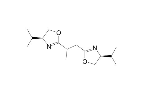 1,2-bis{(4S)-4-isopropyl-2-oxazolin-2-yl} propane