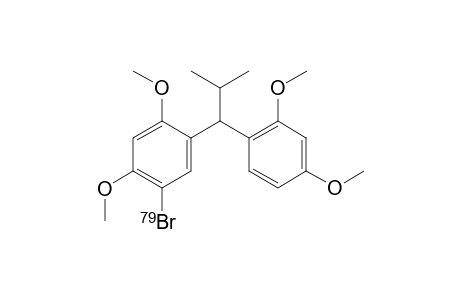 1-(79Br)bromanyl-5-[1-(2,4-dimethoxyphenyl)-2-methyl-propyl]-2,4-dimethoxy-benzene