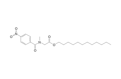 Sarcosine, N-(4-nitrobenzoyl)-, dodecyl ester