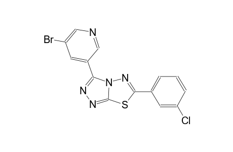 [1,2,4]triazolo[3,4-b][1,3,4]thiadiazole, 3-(5-bromo-3-pyridinyl)-6-(3-chlorophenyl)-