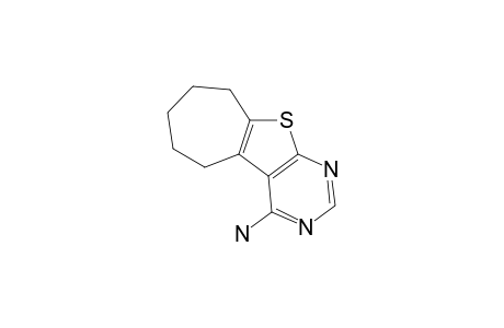4-AMINO-6,7,8,9-TETRAHYDRO-5H-CYCLOHEPTA-[4,5]-THIENO-[2,3-D]-PYRIMIDINE