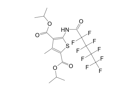 diisopropyl 3-methyl-5-[(2,2,3,3,4,4,5,5,5-nonafluoropentanoyl)amino]-2,4-thiophenedicarboxylate