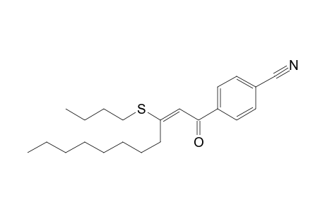 (E)-3-n-butylthio-1-(4-cyanophenyl)-2-undecen-1-one